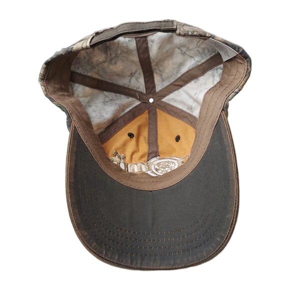 REALTREE Xtra Brown Camouflage Hat Camo "POMP'S Tree Service" One Size Adjustabl - Picture 5 of 7